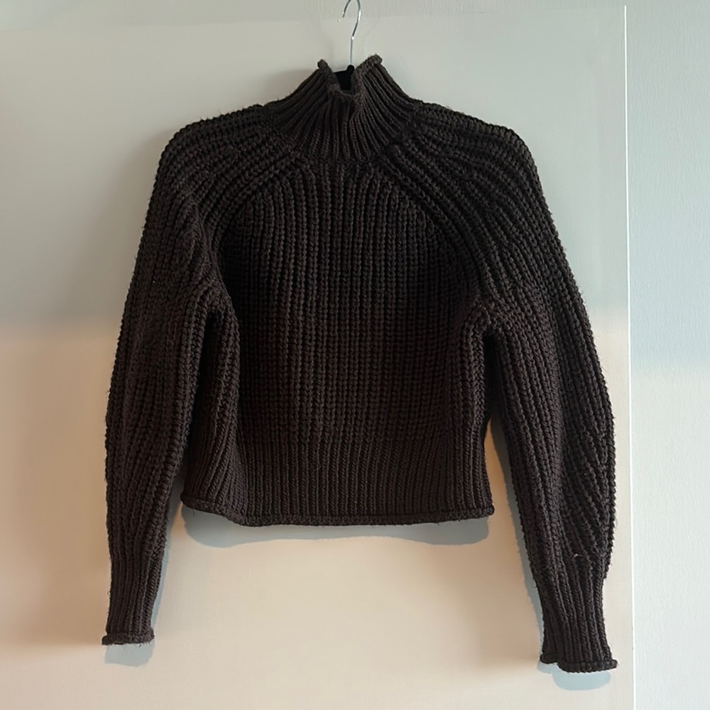 Chunky Knit Brown Sweater